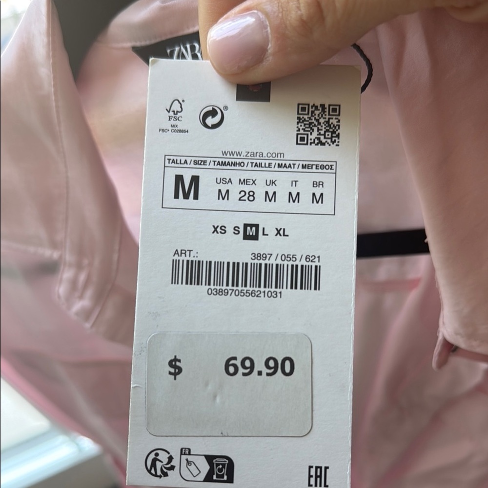 Zara Soft Pink Zara dress